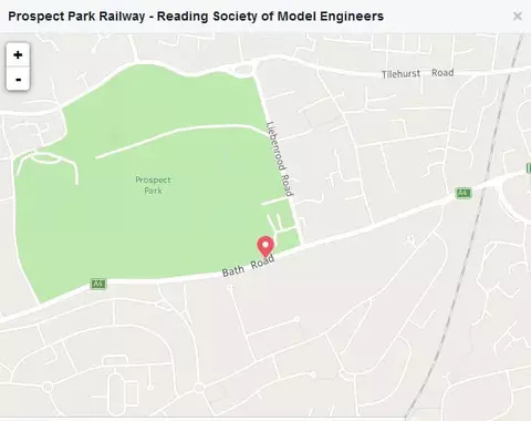 Prospect park railway location map